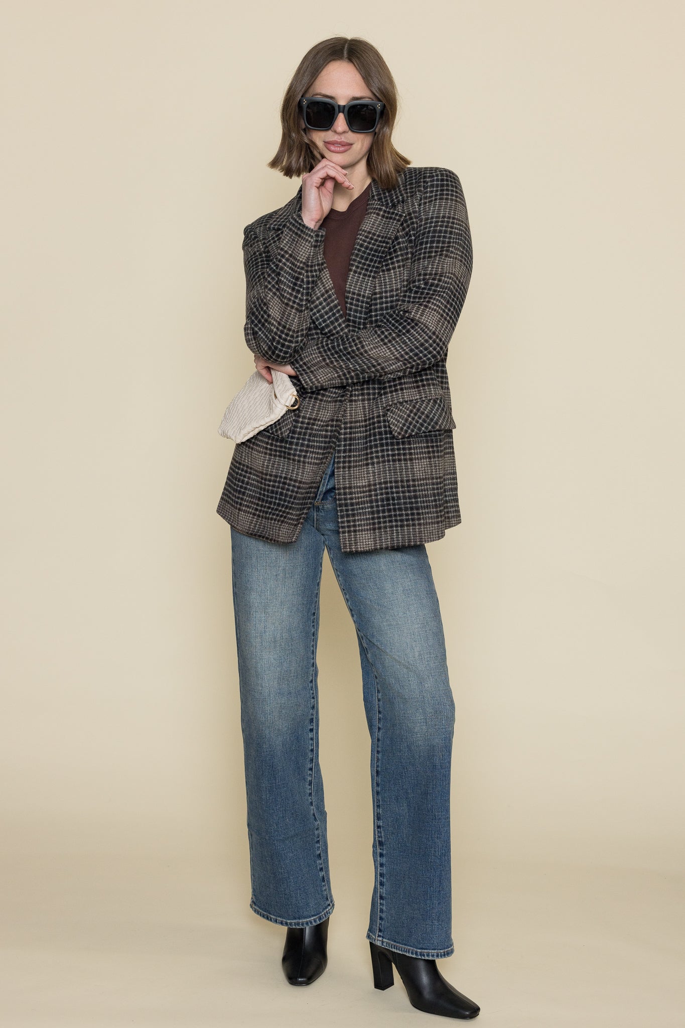 Kingston Relaxed Plaid Blazer