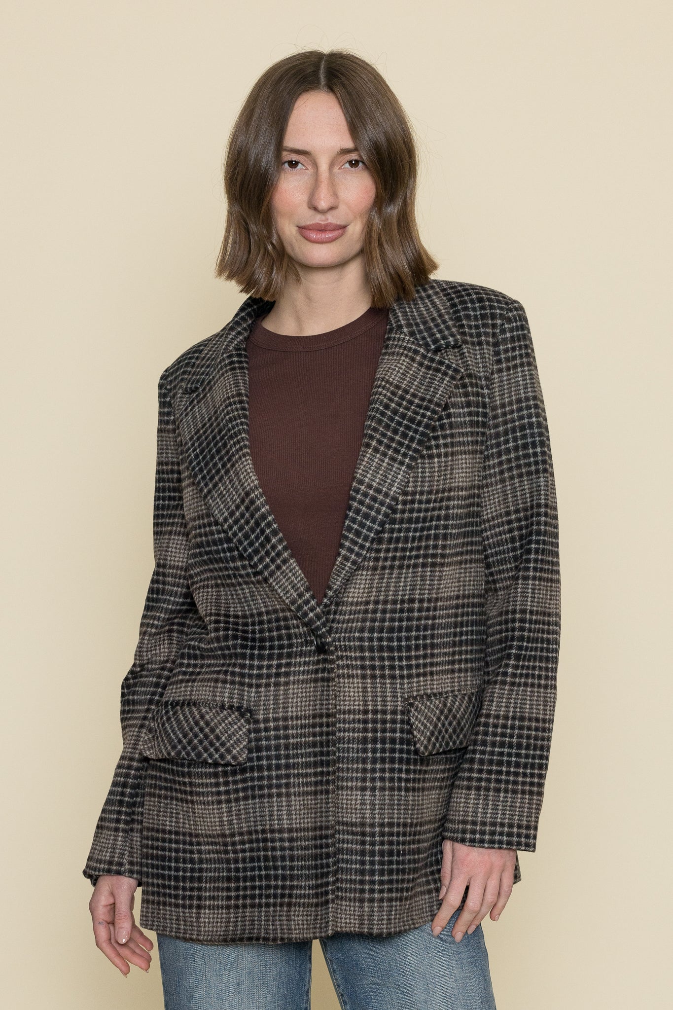 Kingston Relaxed Plaid Blazer