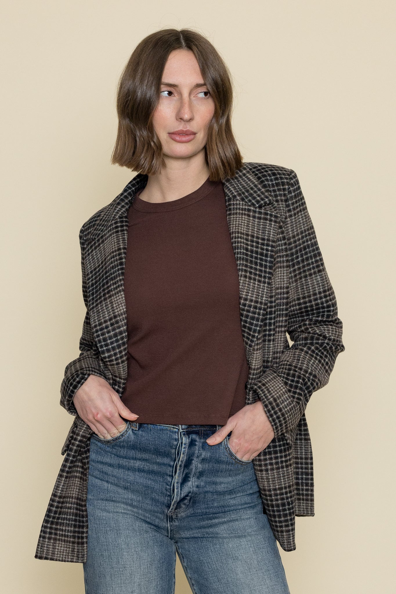 Kingston Relaxed Plaid Blazer