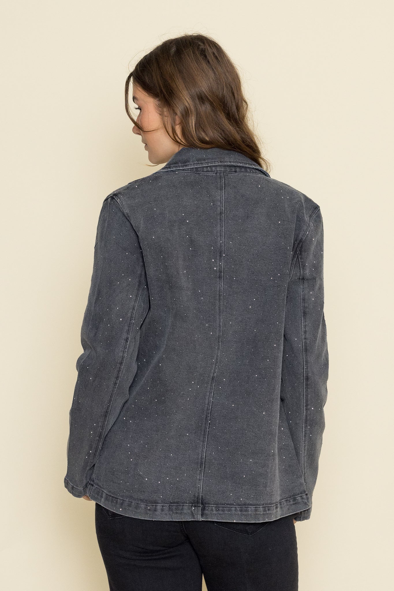 Heather Denim Blazer