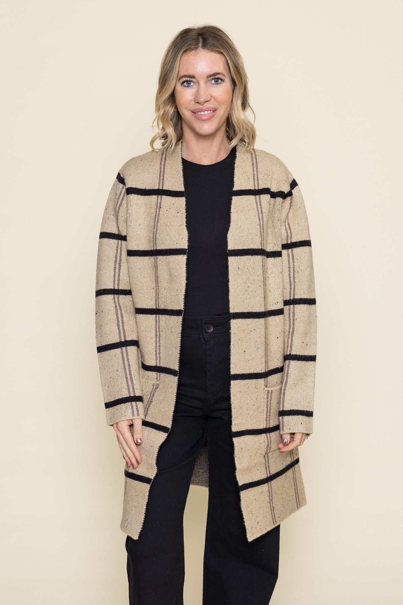 Monica Plaid Coat