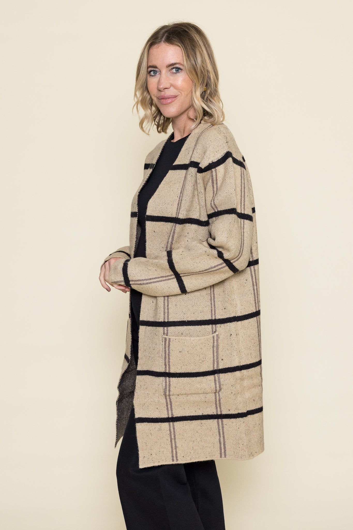 Monica Plaid Coat