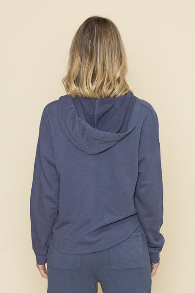 Split Neck Hoodie