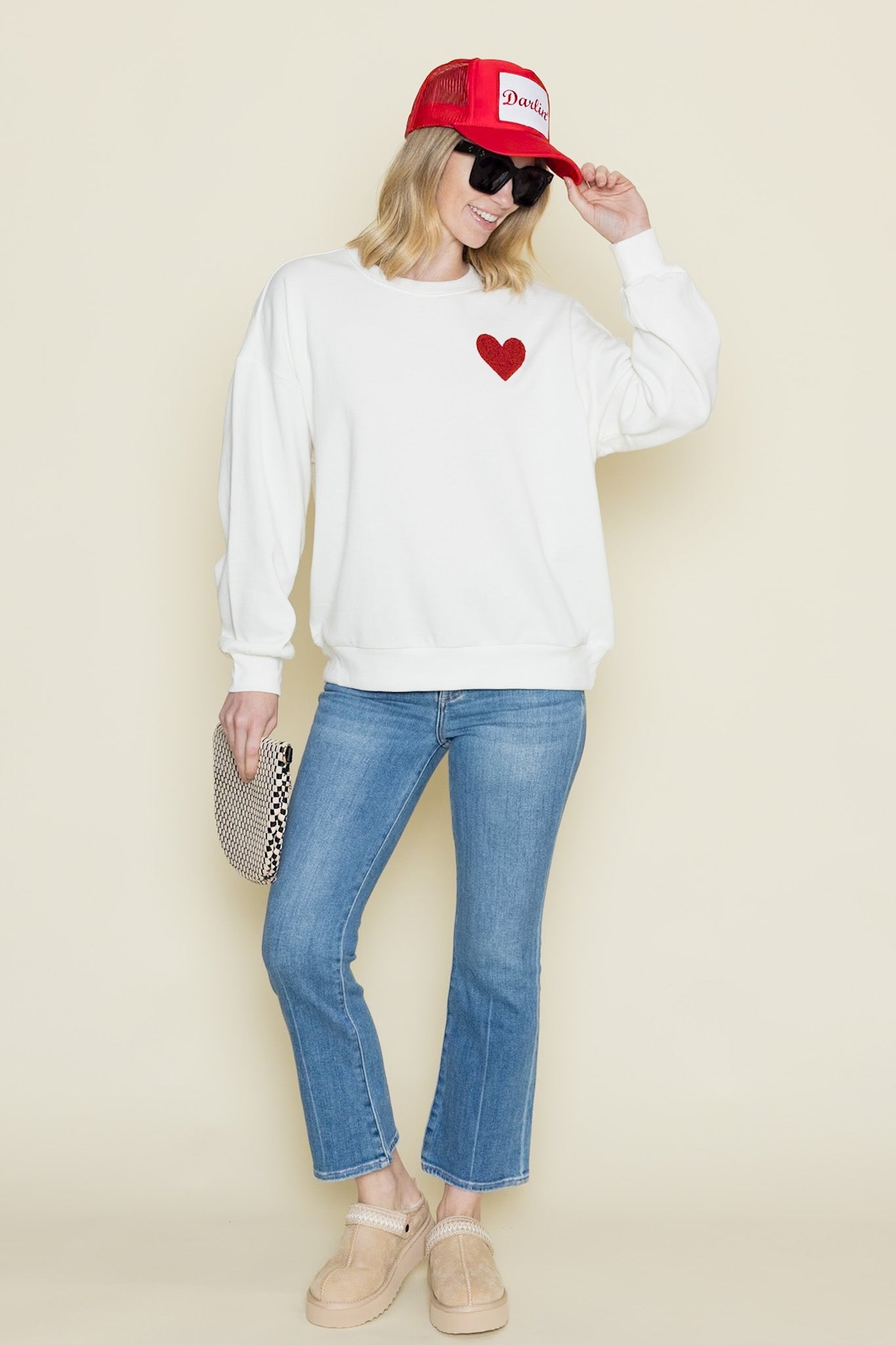 Oversized Heart Sweatshirt