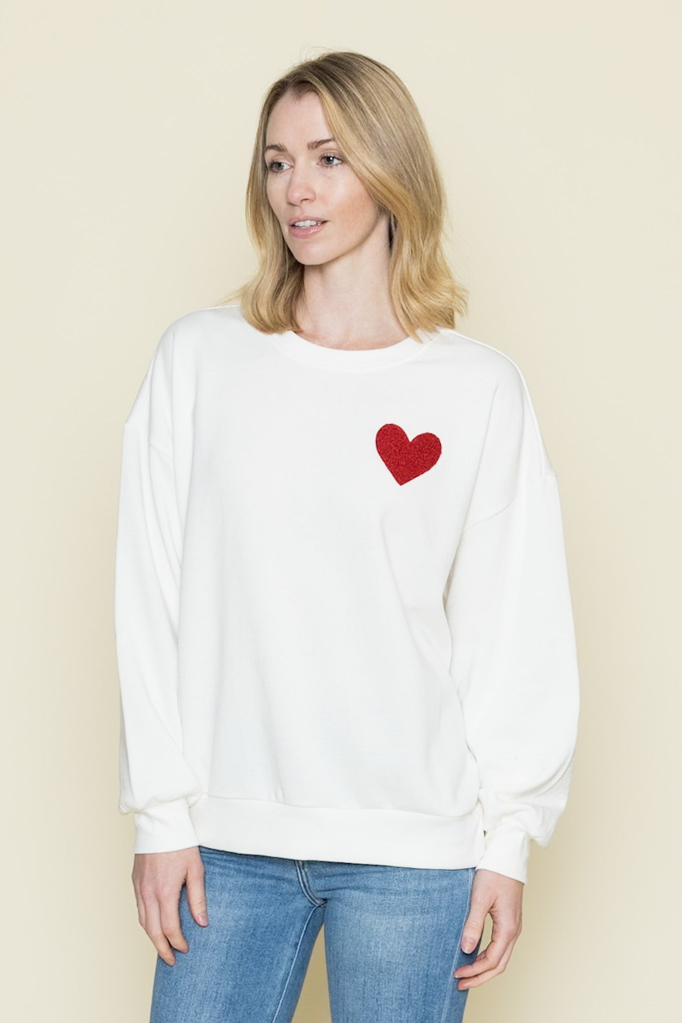 Oversized Heart Sweatshirt