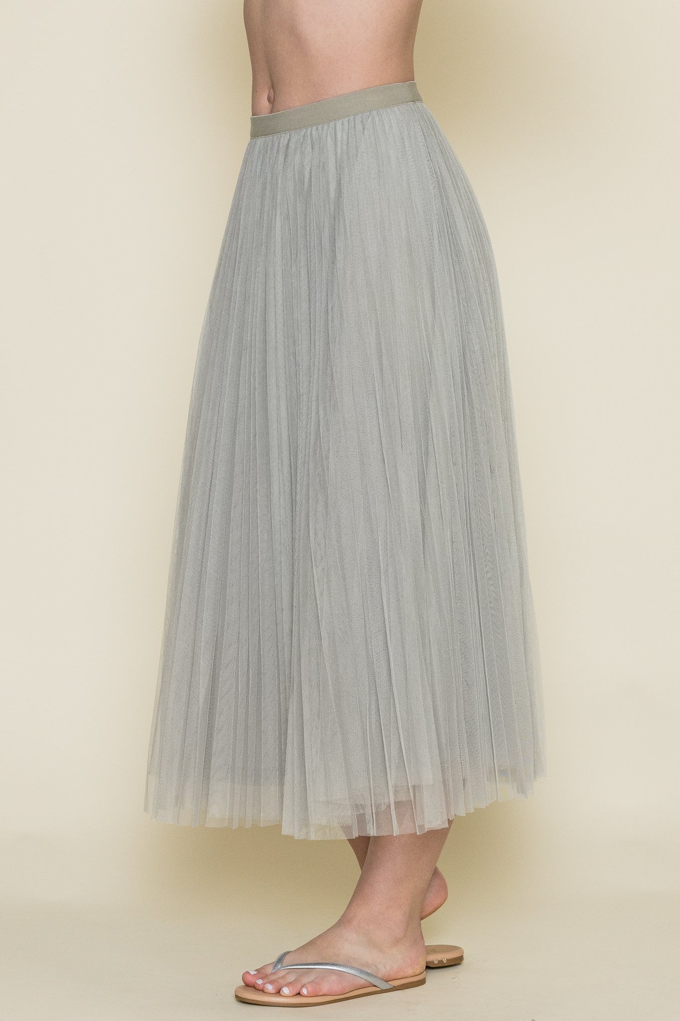 Sharlene Pleated Tulle Skirt