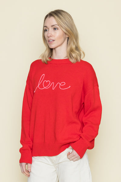 Love Notes Boyfriend Sweater