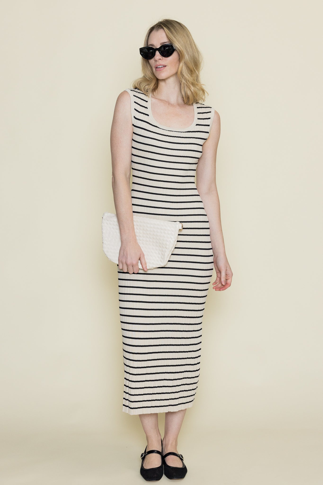 Gisele Stripe Midi Dress