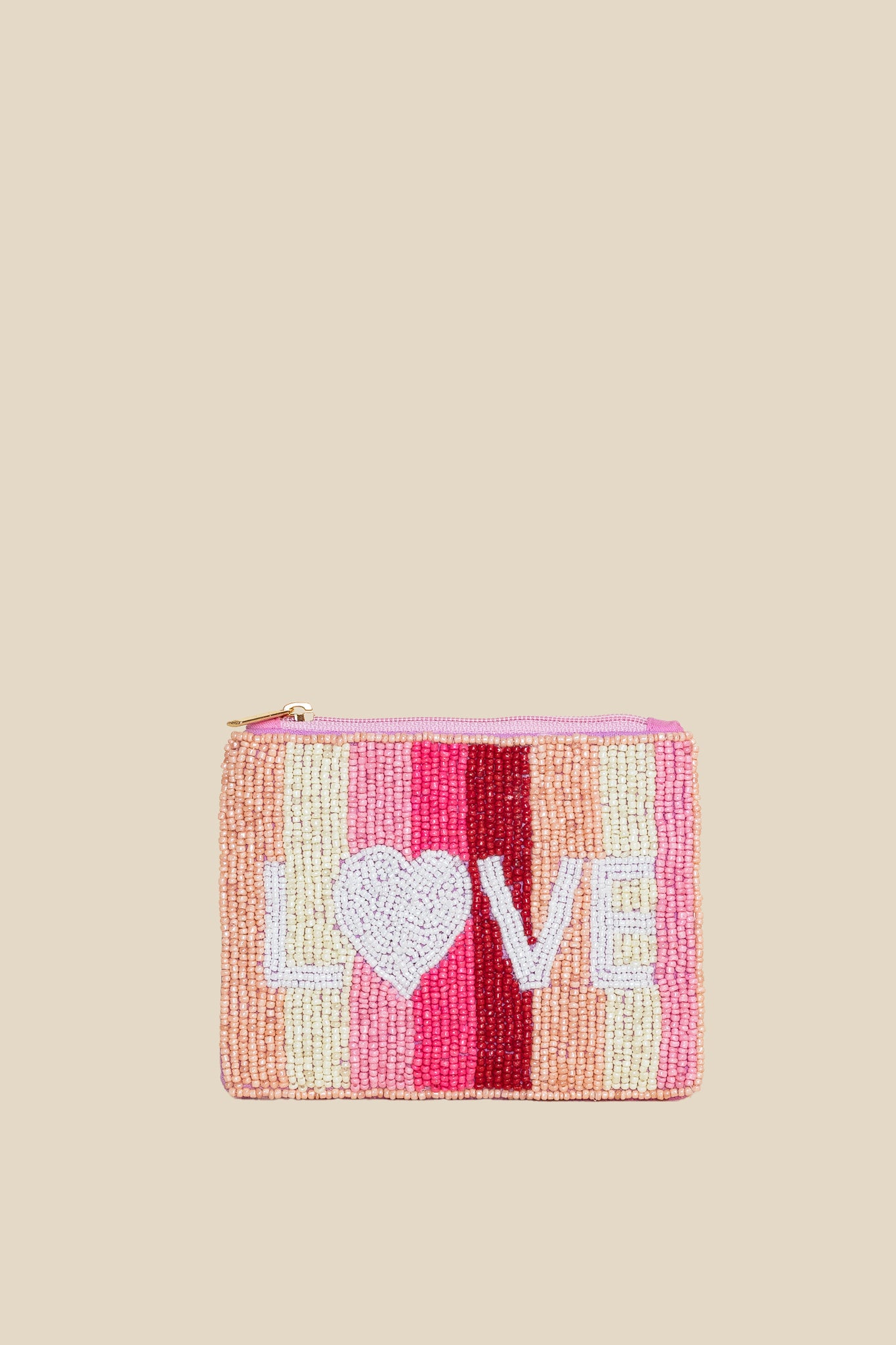 Love Beaded Coin Pouch