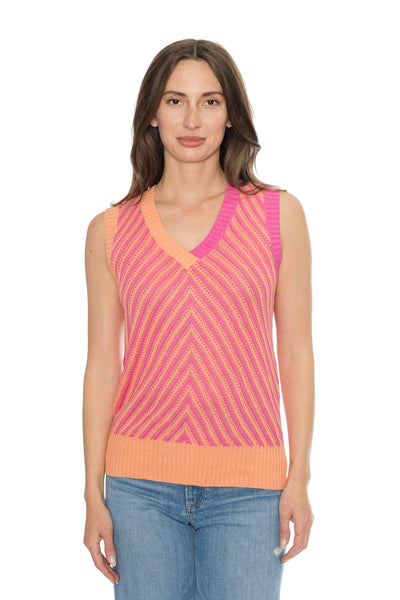 Chevron Colorblock Top