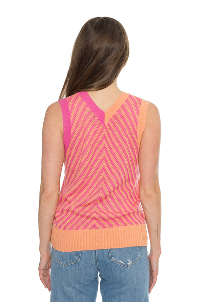 Chevron Colorblock Top