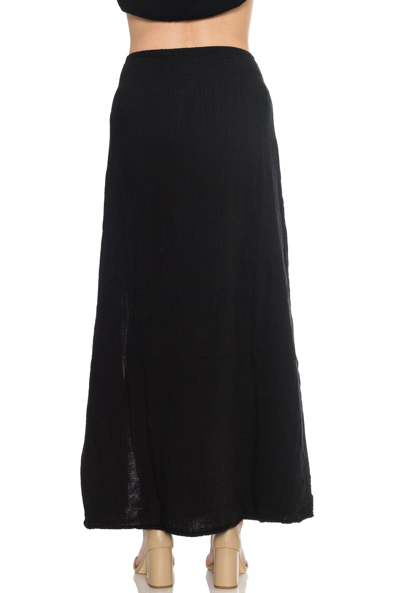 Front Slit Maxi Skirt