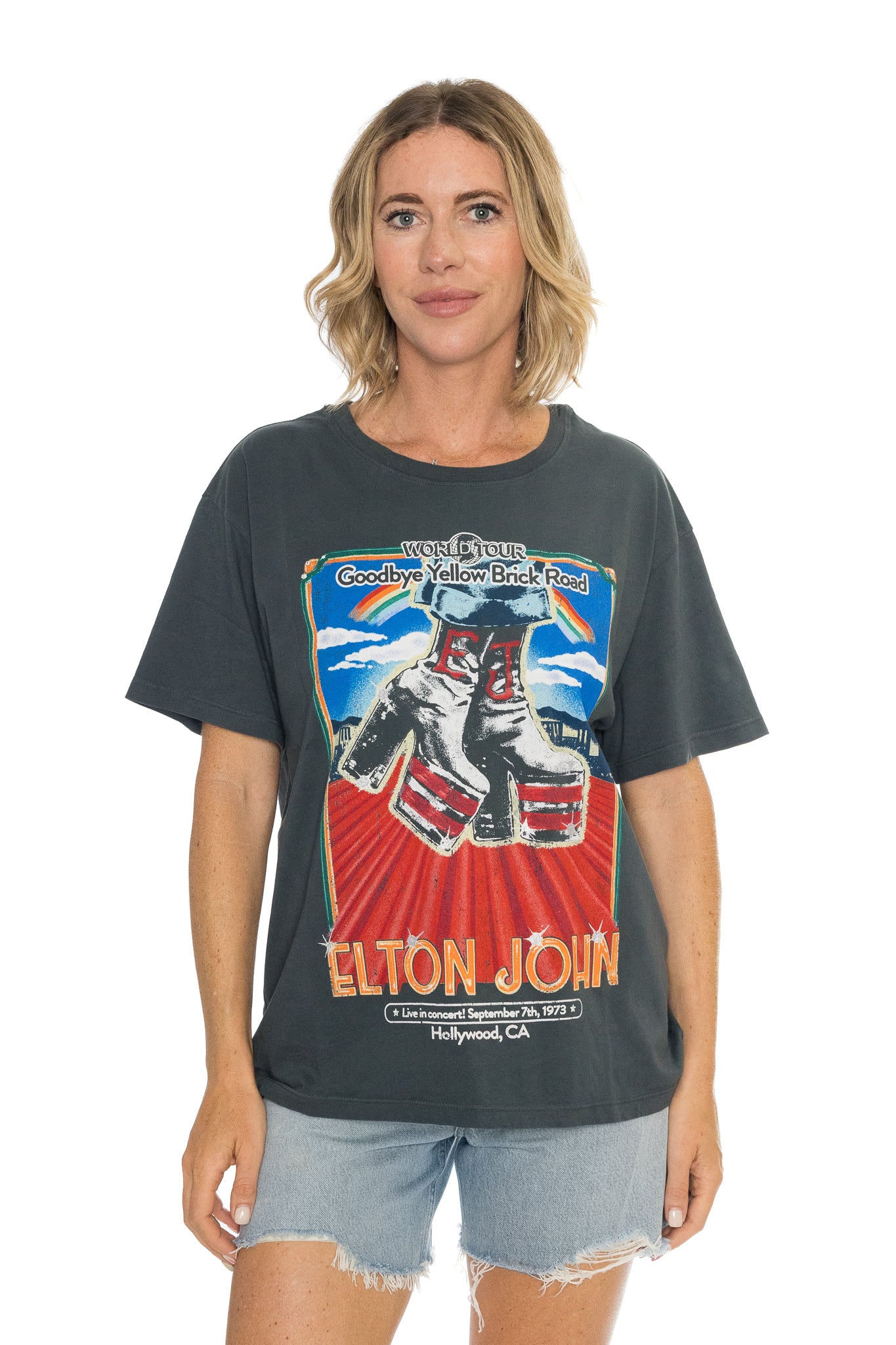 Elton John Hollywood Boots Boyfriend Tee