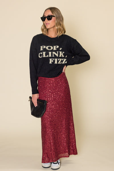 Kaitlyn Sequin Maxi Skirt