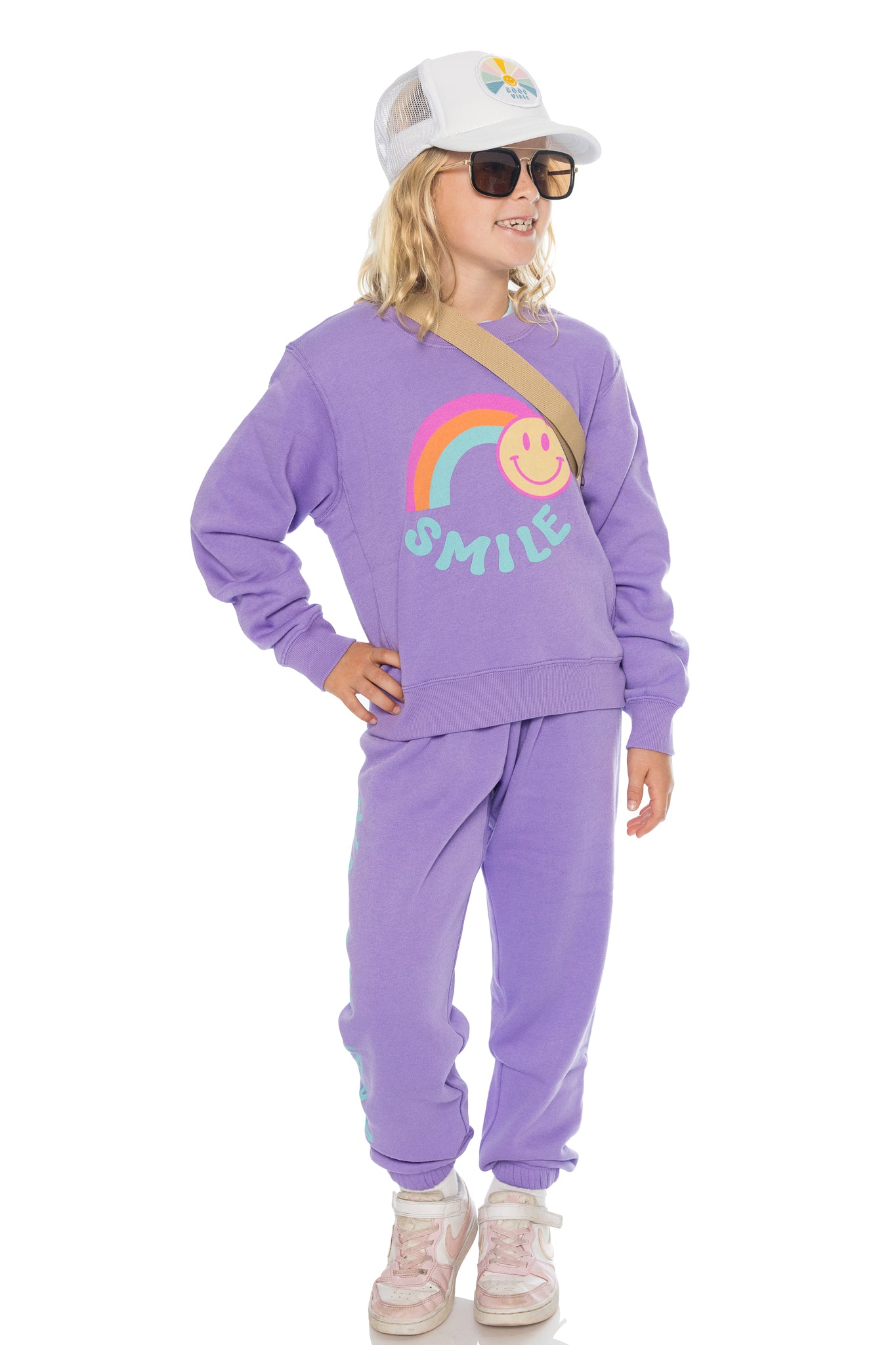 Rainbow Smile Crew Sweatshirt