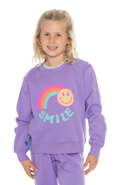 Rainbow Smile Crew Sweatshirt